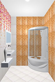 Плитка в ванной комнате 3в дизайн помещения