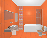 Bathroom design:  tile installation.  Vertical or horizontal installation?