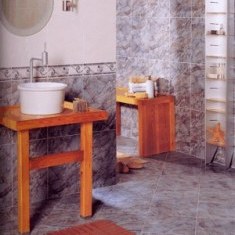 Ретро дизайн ванной комнаты