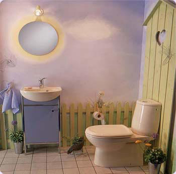 Веселый дизайн туалета