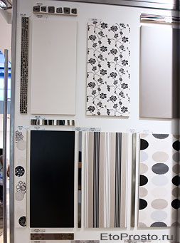 Новая коллекция плитки фабрики Cinca. С черно-белыми цветами