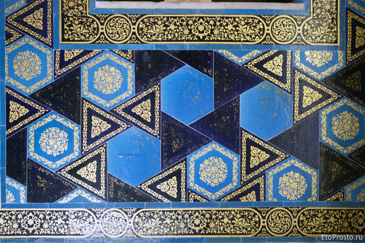 фотография турецкой плитки из музея