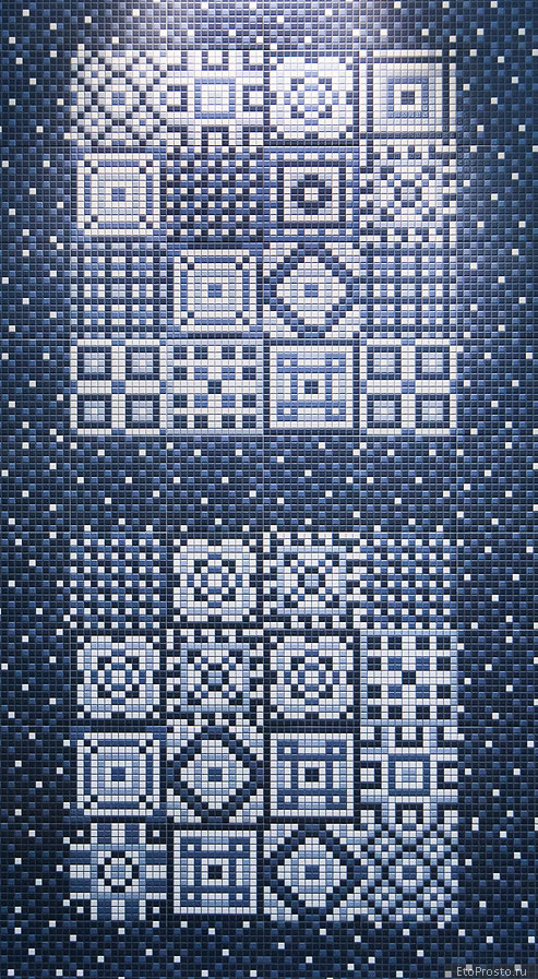 бело-синяя Мозаика Codicer 