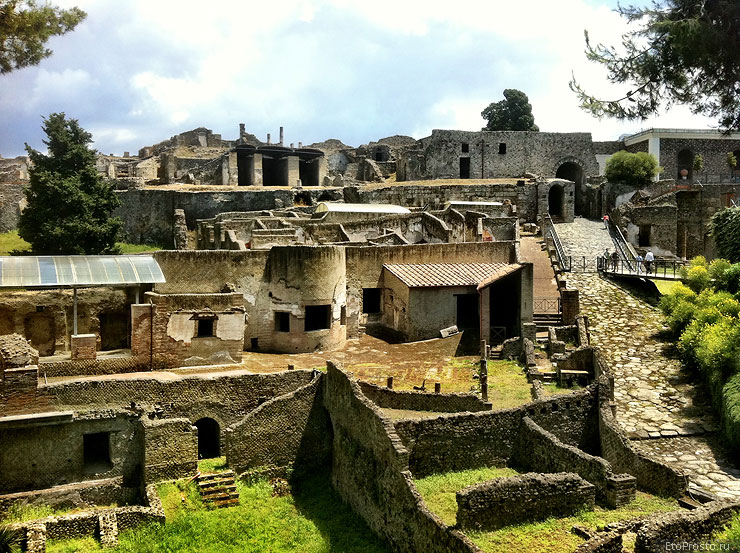 Помпеи, Италия, фотография развалин