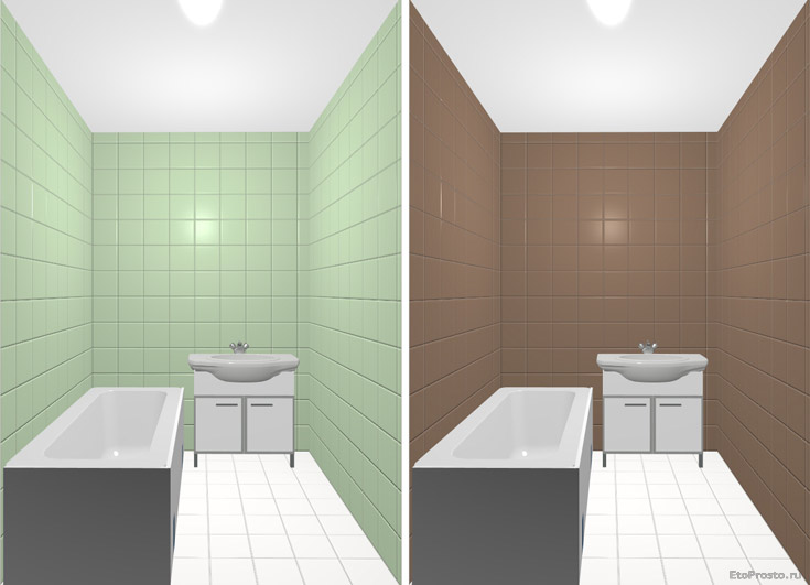 Дизайн ванной комнаты с использование белого пола