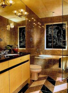 Дизайн ванной комнаты из натурального камня