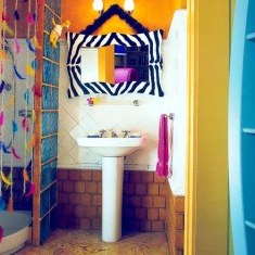 Веселый дизайн ванной комнаты