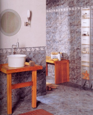 Ретро дизайн ванной комнаты
