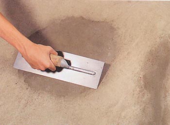 цементный пол готов к укладке плитки
