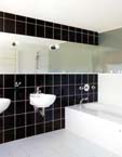 дизайн ванной комнаты с укладкой квадратной плитки