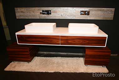 Деревянная мебель для ванной, MOMA Design